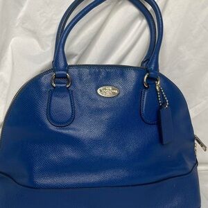 Coach Blue Leather Handbag